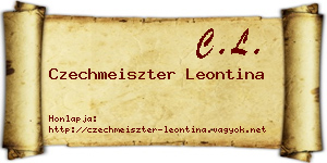 Czechmeiszter Leontina névjegykártya
